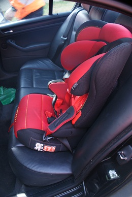 child seat in vehicle